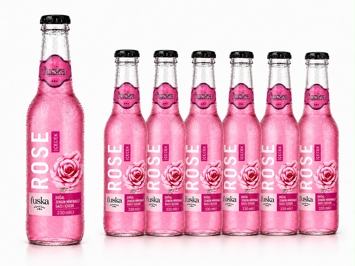 Fuska 6x250 ml gül ve limon aromalı 